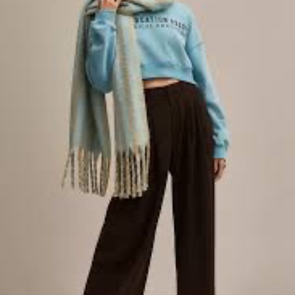 NWT Anthropologie Brushed Woven Striped Scarf - Picture 3 of 5